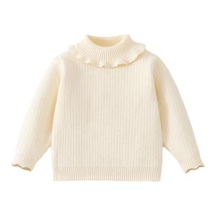 女童红色毛衣2025新款拜年服儿童喜庆新年衣服宝宝洋气小公主冬装