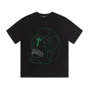 Trapstar 小众潮牌T-Shirt刺绣骷髅头宽松男女短袖T恤上衣TEE夏季