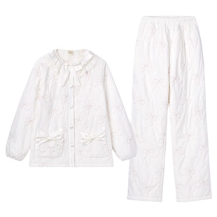 RoseTree珊瑚绒睡衣女冬季可爱少女加绒加厚保暖家居服可外穿冬天