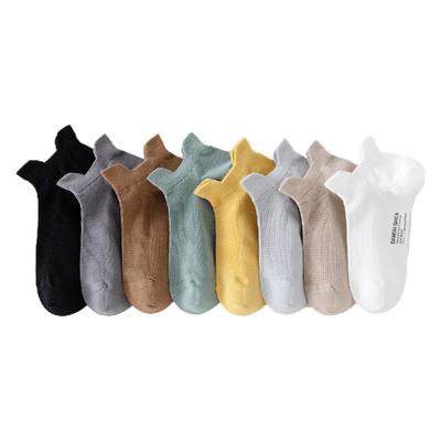 男士袜子夏透气纯棉防臭薄款短筒