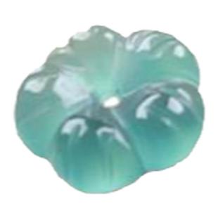 DIY天然翡翠A货有钱花手串迷你小花花朵胸针吊坠宝蓝花晴水绿花开