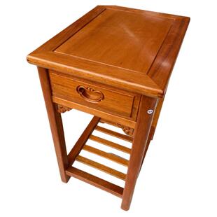 红木进口菠萝格木高几全实木沙发边几家用盆栽花架茶边单抽茶水柜