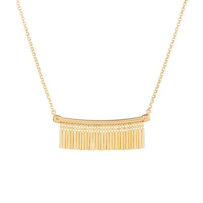 意大利进口925银流苏项链女