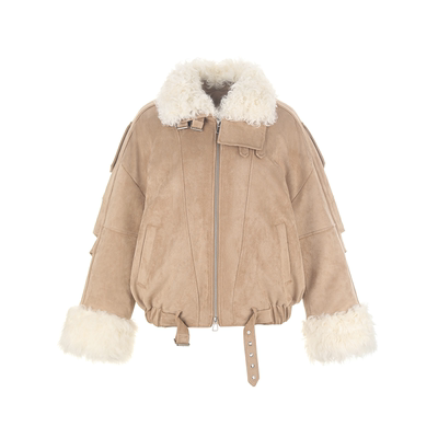 wanatry羊毛领设计感羽绒外套