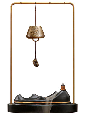 山百集艺术摆件福镇江山客厅轻奢高档大气入户玄关办公桌招财摆件