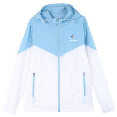 啄木鸟冰丝防晒衣女款夏季2025新款防紫外线高端拼色薄款外套