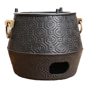 铸铁炭炉日式铁壶风炉复古摆设烧水铁炉加热保温酒精炉防烫煮茶器