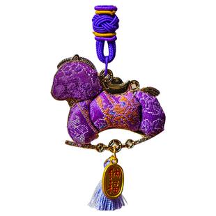 非遗手工宋锦小马挂件吊坠diy材料包新年挂饰葫芦马年钥匙扣文创