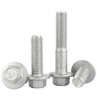 10.9级外六角法兰面螺丝达克罗六角带垫螺栓螺钉M6M8M10M12M14M16