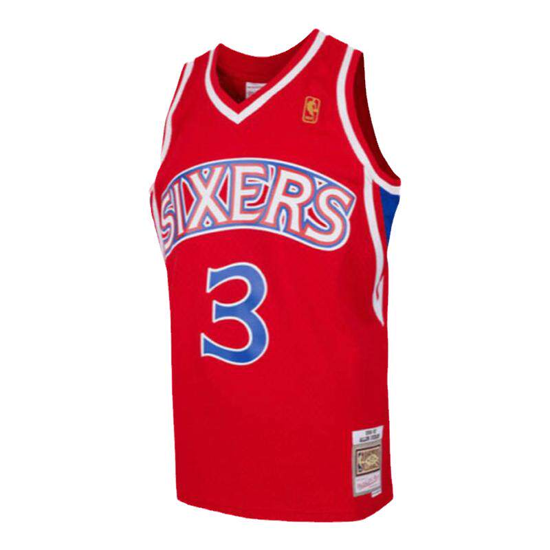 76人艾佛森96-97赛季NBA官方MN复刻3号球衣SW球迷版
