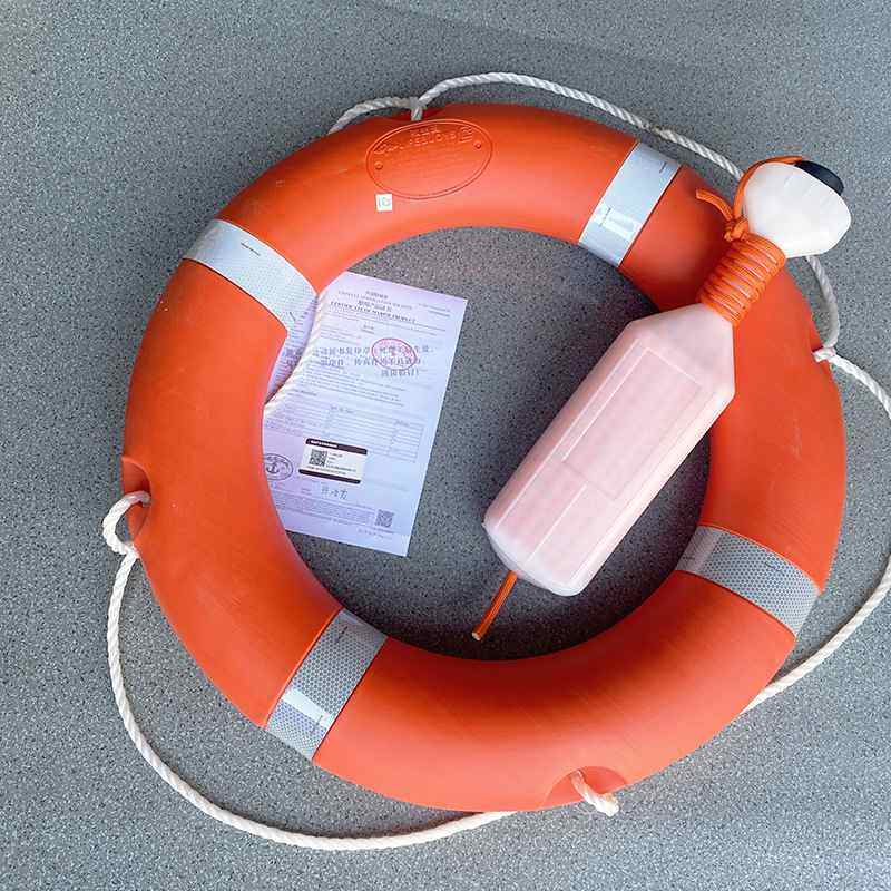 船用2.5kg优质塑料救生圈批发大浮力5556加厚塑料圈实心