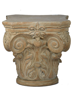 欧式罗马柱装饰摆件客厅树脂花架