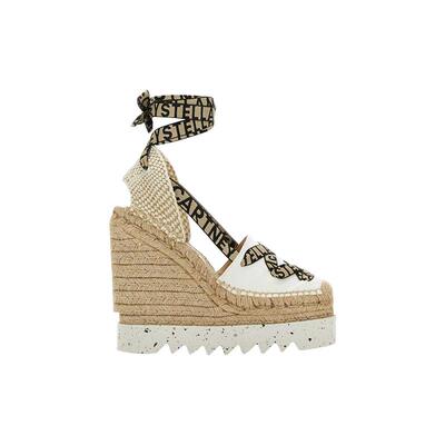 StellaMcCartney坡跟草编鞋