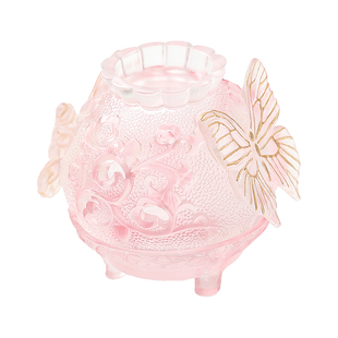 非遗十二花神琉璃香炉蝴蝶檀香熏香炉宋式香篆琉璃炉摆件文创礼物