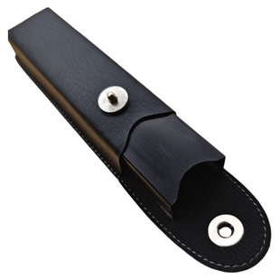 男老花镜腰挂皮盒便携抗压眼镜盒磁吸翻盖小卡老花眼镜皮盒中老年