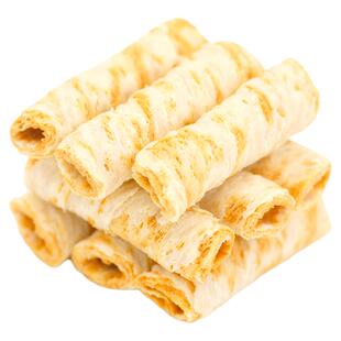 年货节淮山椰卷休闲零食原味蛋卷椰香浓郁焦黄酥脆可口代餐