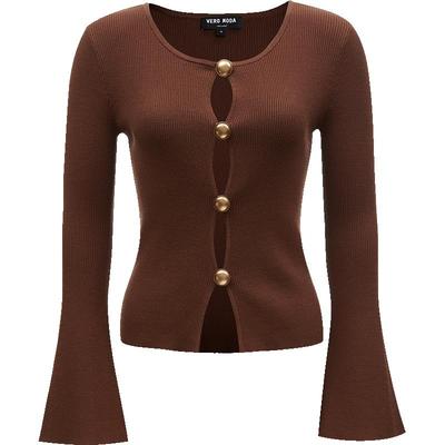 VeroModa金属感纽扣针织衫女