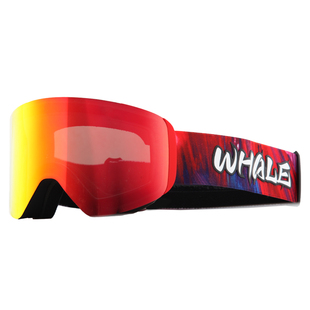 鲸鱼WHALE亚洲版儿童滑雪眼镜双层防雾通用脸型护目镜滑雪镜6500