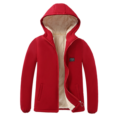 特厚羊羔毛绒棉服加棉加厚外套女