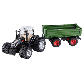 农场遥控拖拉机玩具仿真充电合金工程车3-6岁男孩慢速遥控车模型