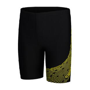 Speedo速比涛儿童及膝泳裤男童青少年防晒抗氯速干高弹运动游泳裤