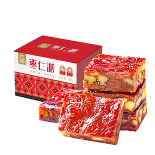 枣仁派520g黑芝麻枣夹核桃营养早餐新疆红枣子熟核桃仁大枣零食