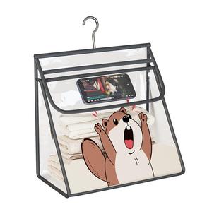 透明浴室防水挂衣袋洗澡洗漱包宿舍装衣服袋子神器悬挂式收纳挂袋