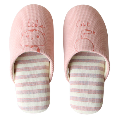 软底静音防滑居家亲子儿童棉拖鞋