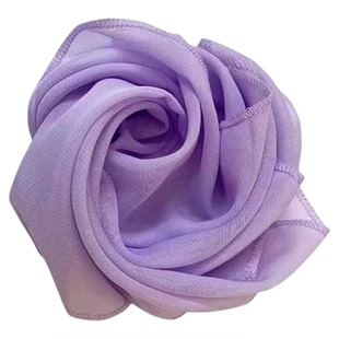 烟花易冷丝巾舞蹈道具雪纺橘黄渐变丝巾方巾古典舞蹈跳舞专用道具