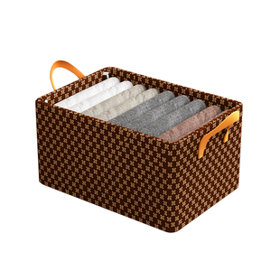 衣服收纳箱牛津布衣物收纳盒放在衣柜里的家用裤子整理箱折叠神器