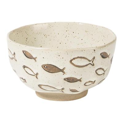 日式饭碗创意小汤碗单个碗复古手工碗粗陶餐具 日系4.5寸米饭碗