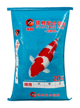 海豚锦鲤鱼饲料40斤通用型颗粒