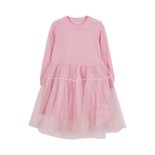 江南布衣童装长袖毛衫连衣裙甜美可爱舒适女童jnbybyjnby