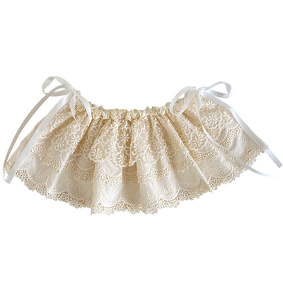 叠穿蕾丝屁帘遮屁股短裙