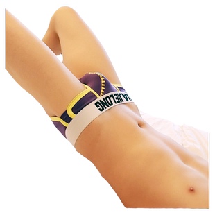 华杰龙个性内裤男三角裤u凸囊袋韩版紧身青年潮男棉宽边时尚低腰