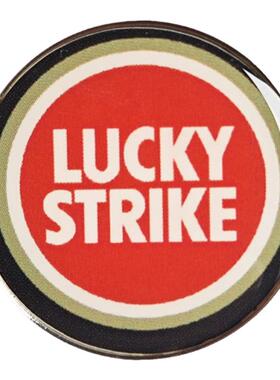 好彩LuckyStrike标志复古徽章