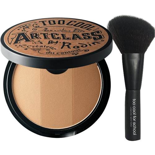 too cool for school涂酷三色修容盘阴影高光侧影鼻影眼影一体盘1