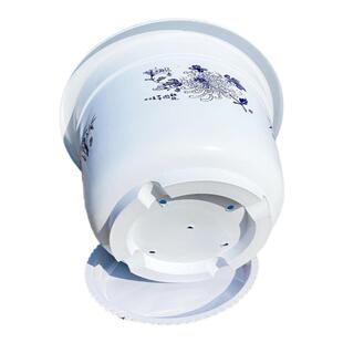 大型荷花盆无孔水培绿植睡莲盆栽特大塑料有孔果树圆形加厚仿陶瓷