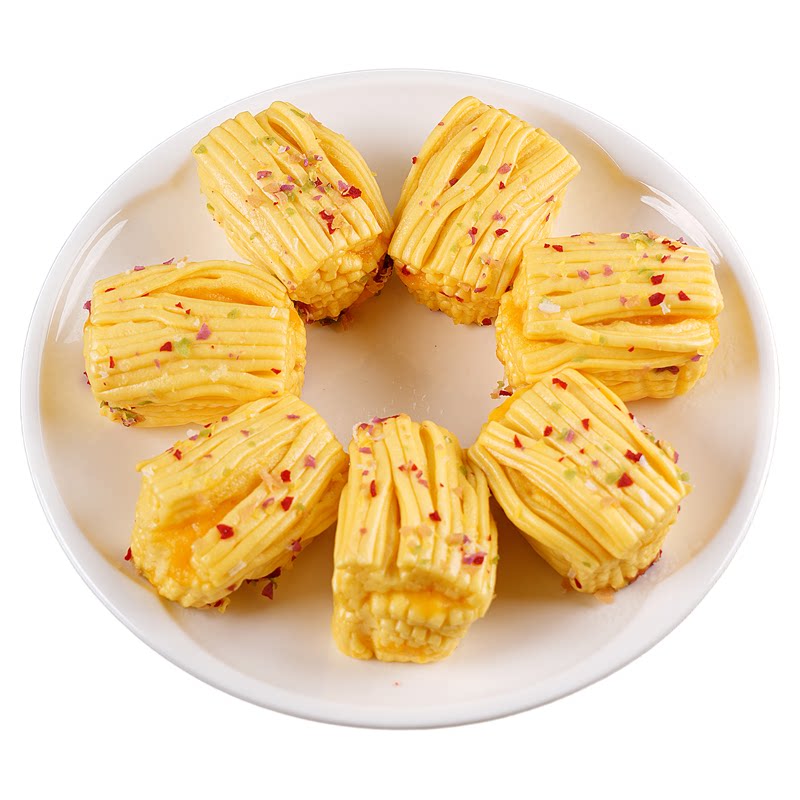 金丝蛋黄卷360g宴席点心蒸糕发糕花样早餐花卷馒头金丝卷餐饮商用