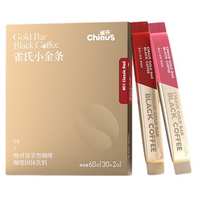 雀氏小金条纯黑咖啡丨加量送杯子
