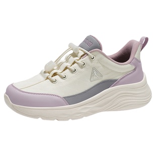 足力健老人鞋旗舰店2026春季新款舒适缓震时尚拼色运动健步妈妈鞋