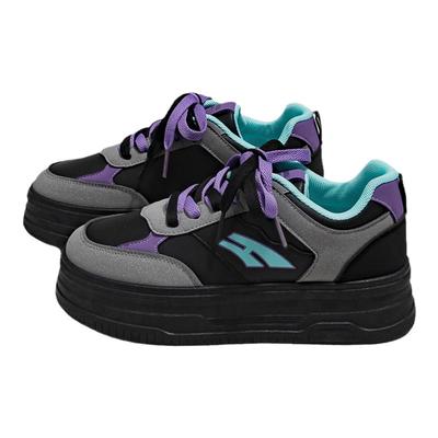 环球女鞋2025秋冬新款鞋子女百搭小众爆款厚底增高休闲运动板鞋女