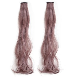 卷发挂耳染假发片一片式轻薄无痕挑染仿真长发彩色隐形渐变接发条