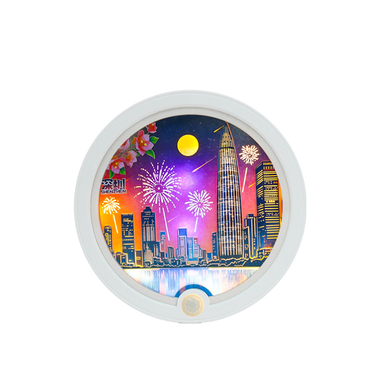 深圳非遗纸雕氛围灯冰箱贴
