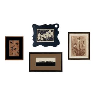 山本昌南中古风艺术组合装饰画客厅沙发背景边柜书房日式民宿挂画