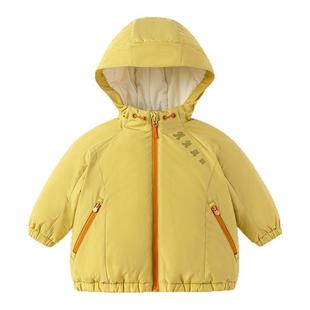 巴拉巴拉童装儿童外套宝宝棉服女童男童新款上衣2025秋冬三防保暖