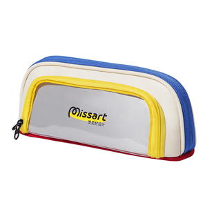 三角笔袋耐磨防污防水初中生专用男孩款透明文具盒2026新款小学生大容量马克笔高颜值ins收纳男生铅笔盒