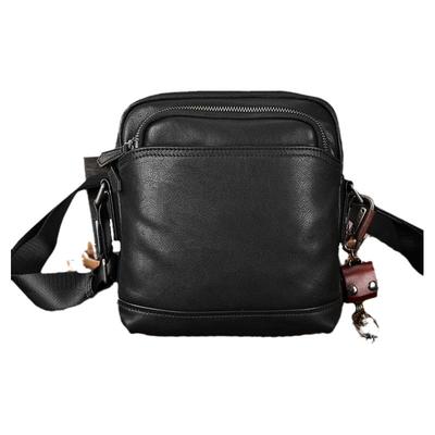 玩爷斜挎包头层牛皮商务单肩包