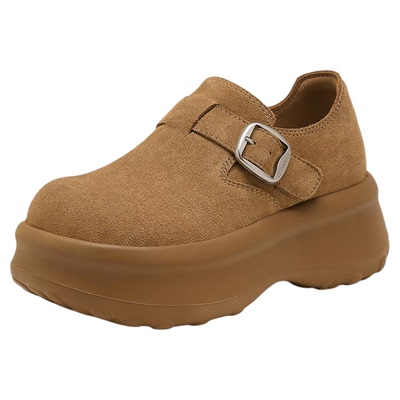 千百度厚底勃肯鞋女2025早秋新款