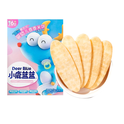 小鹿蓝蓝非油炸酥脆果蔬原味米饼